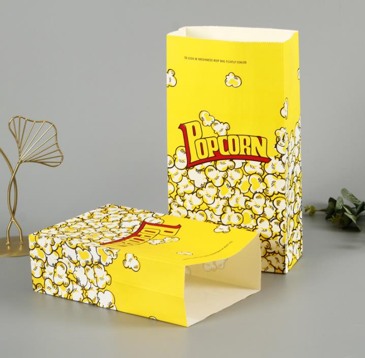 Popcorn voedsel papieren zak